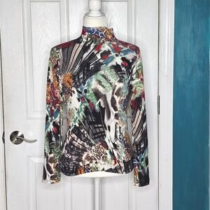 Alberto Makali Multi Color Beaded Sequined Sweater